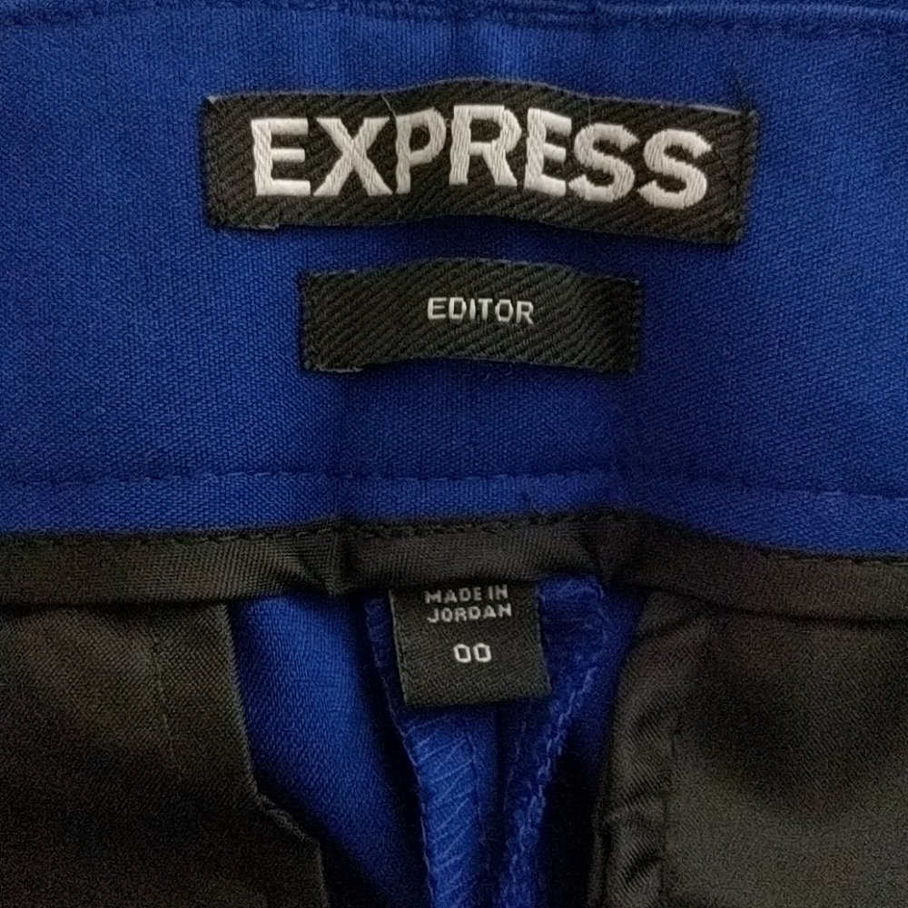 Express Ankle Editor Pant In Cobalt Blue - image 3
